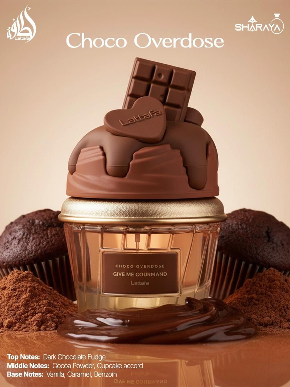 LATTAFA GIVE ME GOURMAND CHOCO OVERDOSE EAU DE PARFUM 75ML FOR WOMAN
