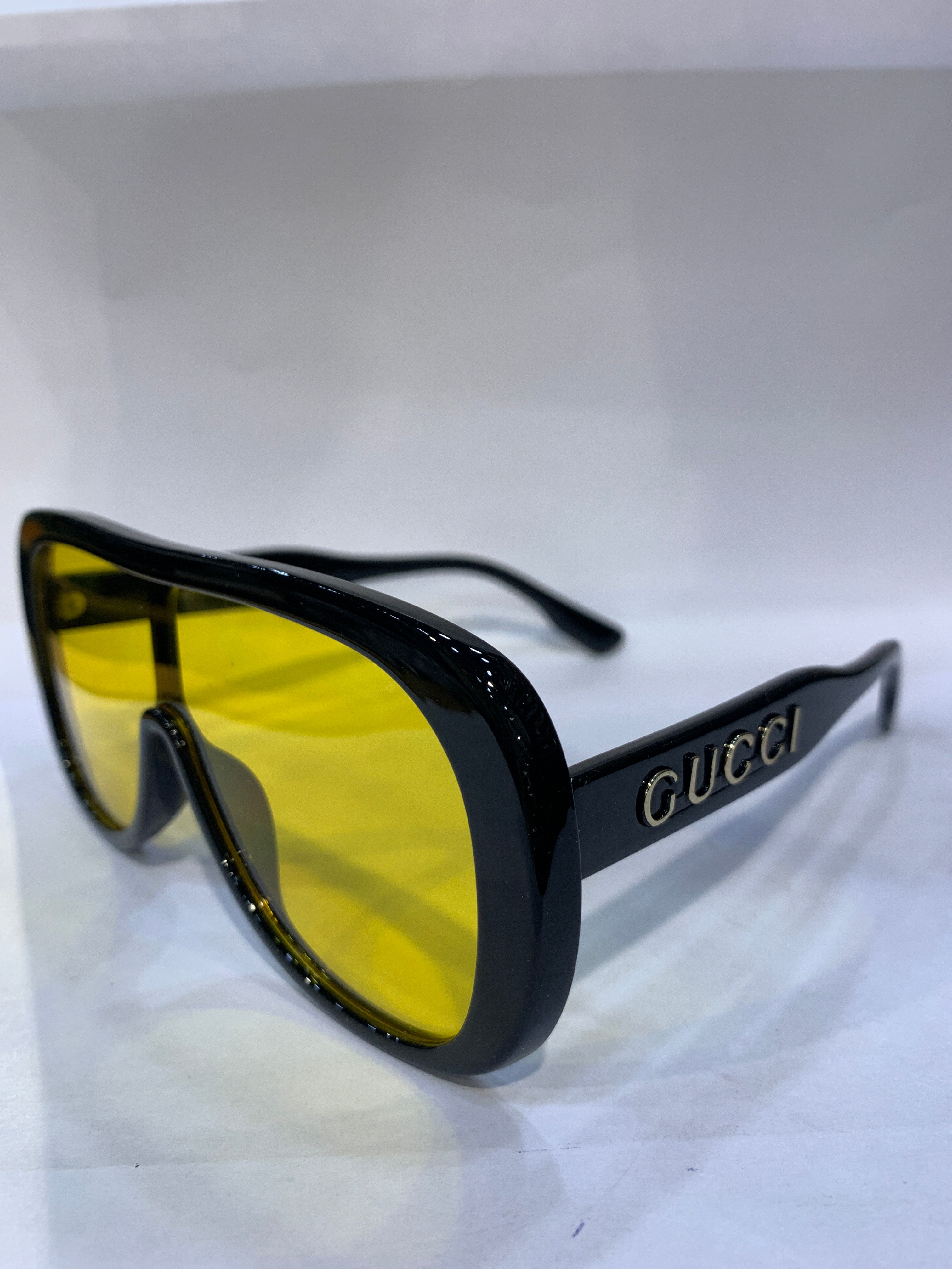 CUG Black Frame Yellow Shade Unisex Sunglasss 6025 99 1 145