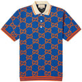 CUG GUC Blue Orange Colour Premium Quality Half Sleeve Men’s Collar TShirt 990230