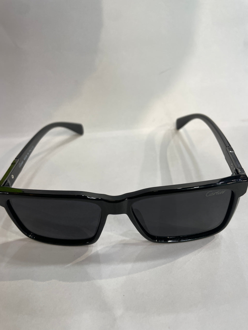 RAC Glossy Black Frame Black Shade Unisex Sunglass 21207 57 16-143