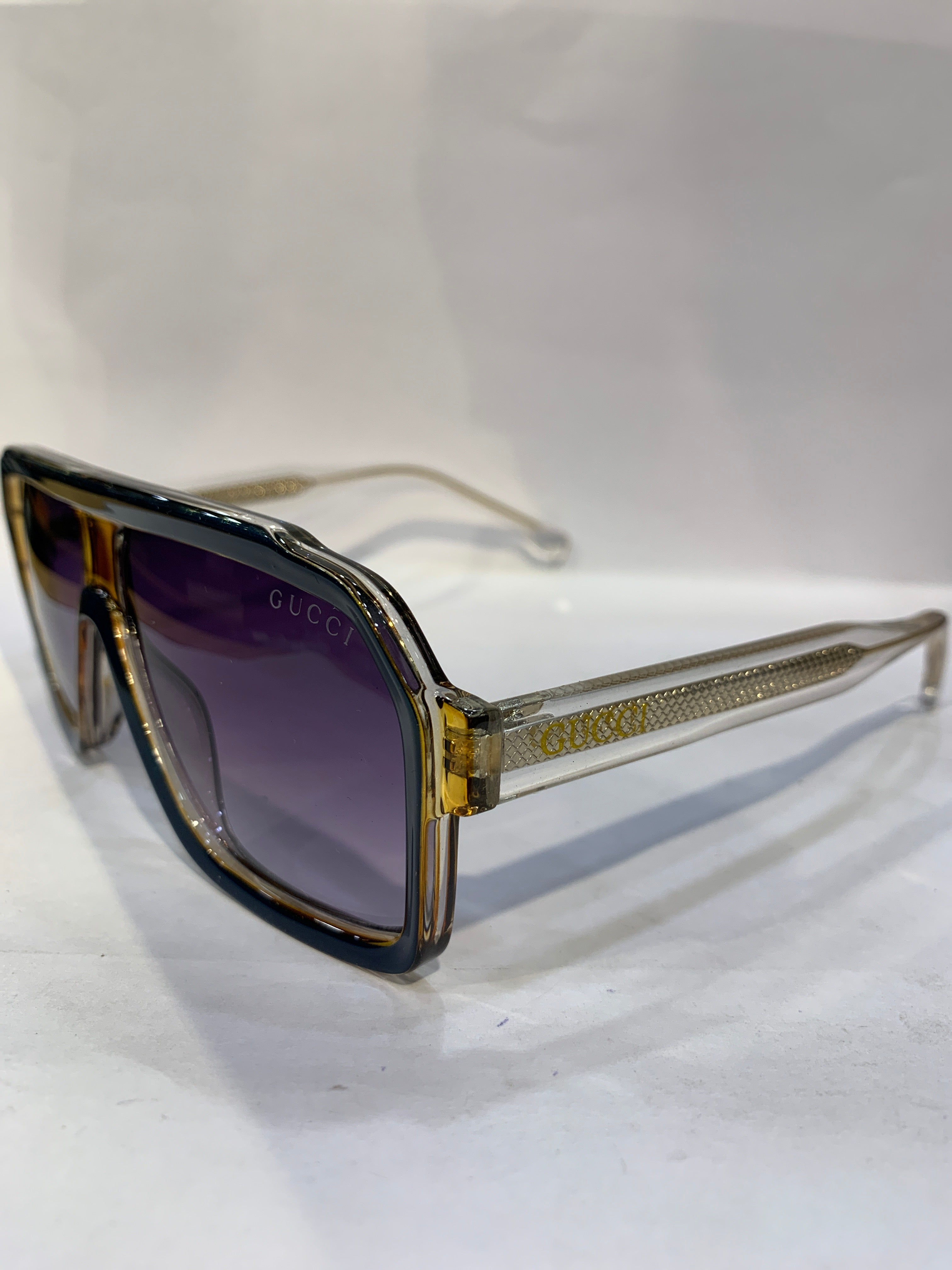 CUG Blue Golden Frame Purple Shade Unisex Sunglasss TR28015 58 17 150 CE