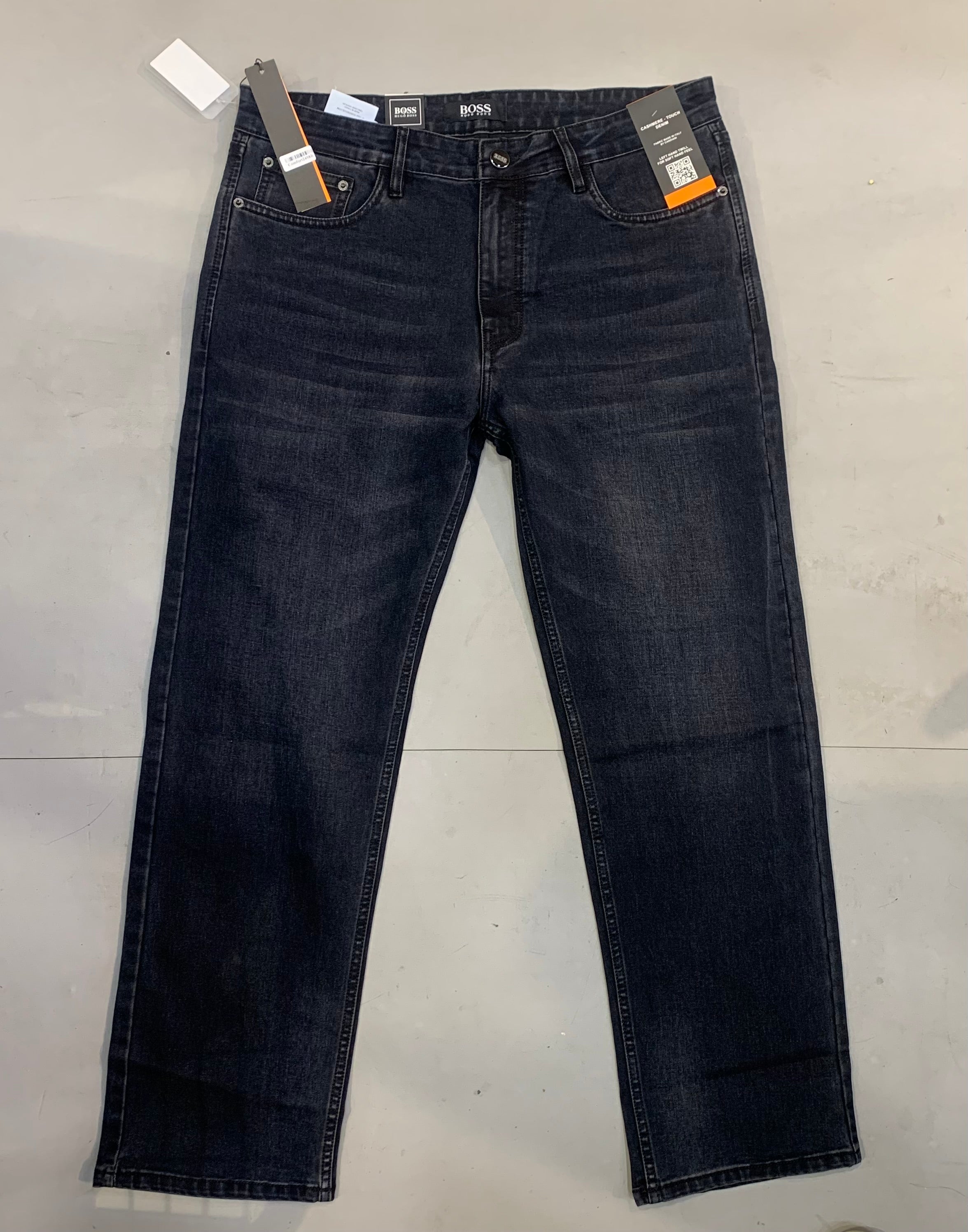 SOB BOS Dark Faded Grey Colour Comfort Regular Fit Men’s Jeans 2498
