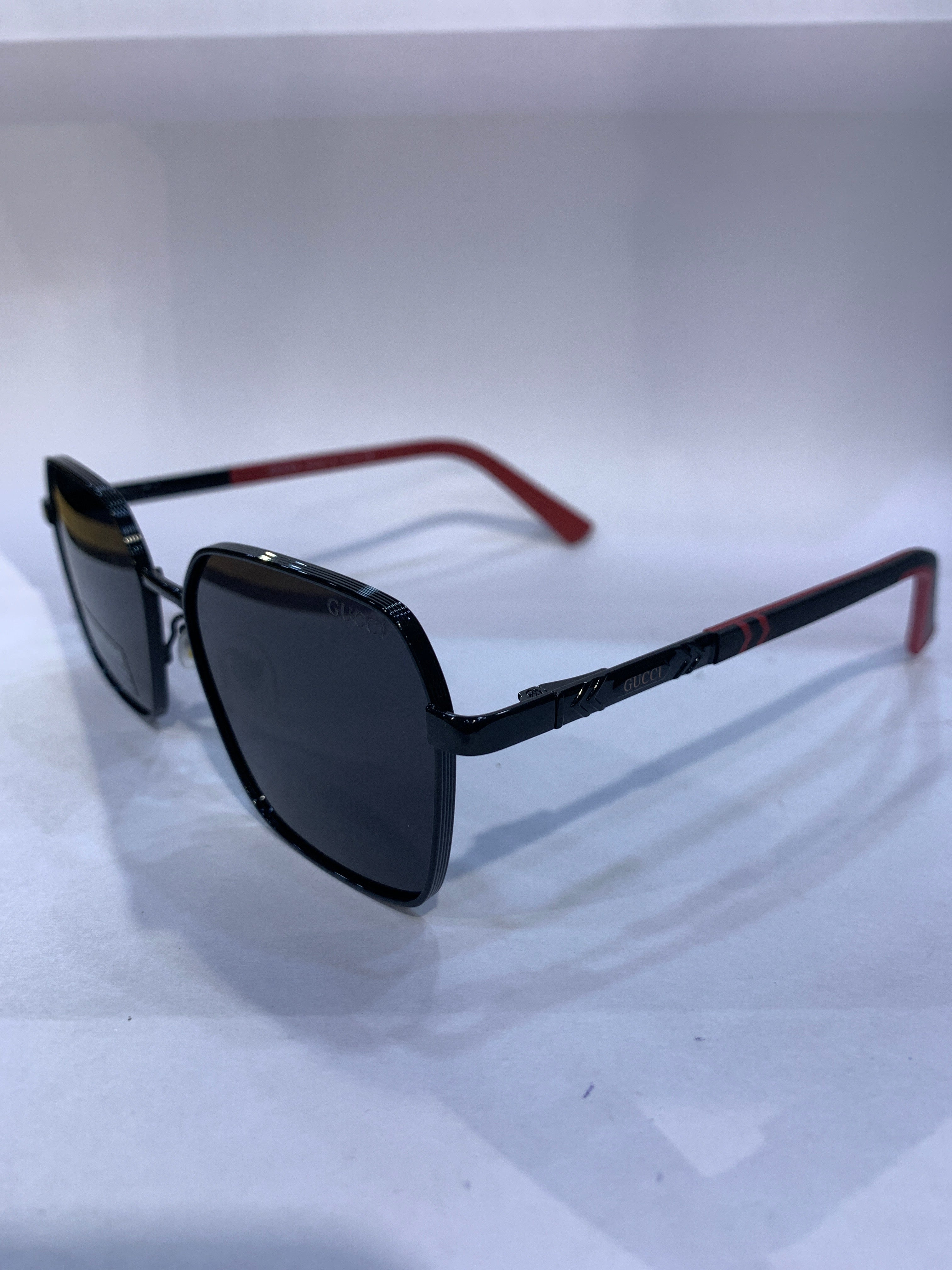 CUG  Black Red Frame Black Shade Unisex Sunglasss CF58439 54 16 145 C1 CE