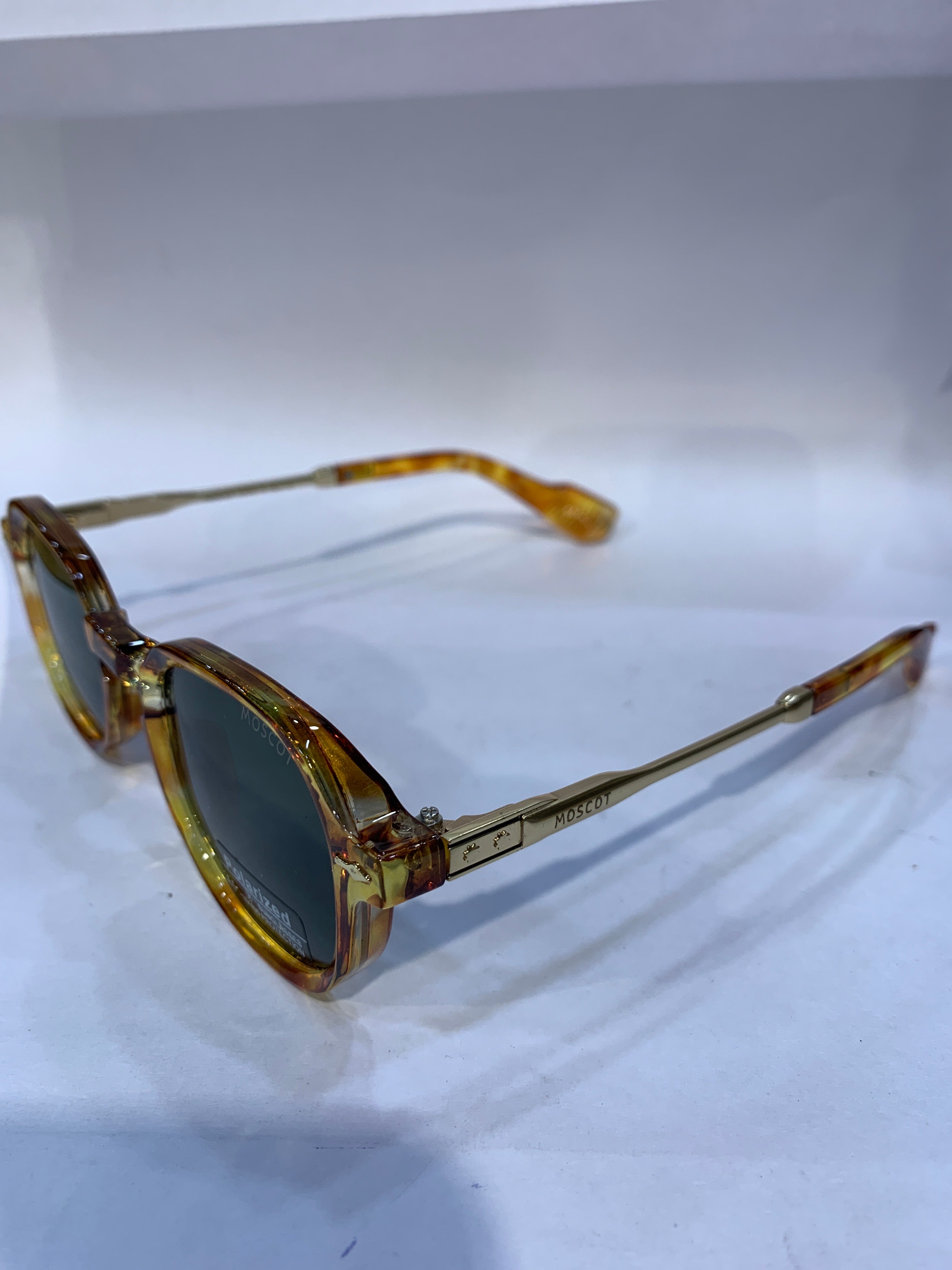 SOM Brown Transparent  Frame Green Shade Unisex Sunglasss ML98174P 48 22 145 C7