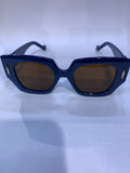 EOL Blue Frame Brown Shade Unisex Sunglasss 7780 50 20 145