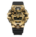 Hsg Black Silicone Strap Golden Dial Water resistant Sports Men Whatch 989281