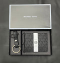 CIM MIC KM Print Multi Colour Wallet And Keychain Men Combo Set 06481