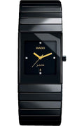 DAR Ceramic Black Chain Black Rectangle Dial Men Watch 990291