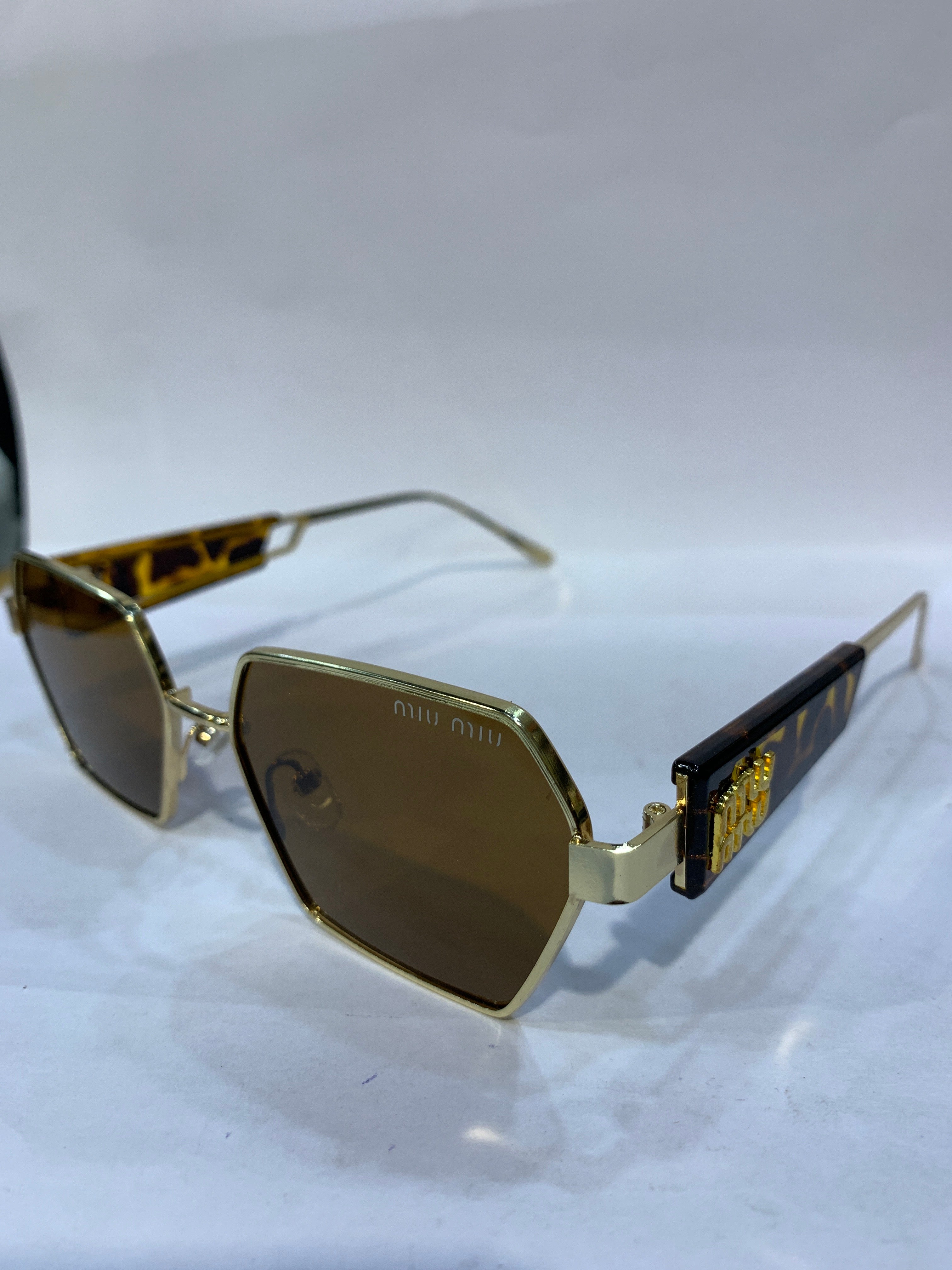 UIM Golden Leopard Frame Brown Shade Unisex Sunglasss SUN 013