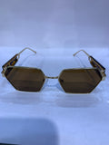UIM Golden Leopard Frame Brown Shade Unisex Sunglasss SUN 013