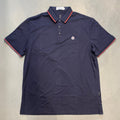 NOM MON Blue Colour Half Sleeve Stichless Strachable Men’s Collar TShirt 8756
