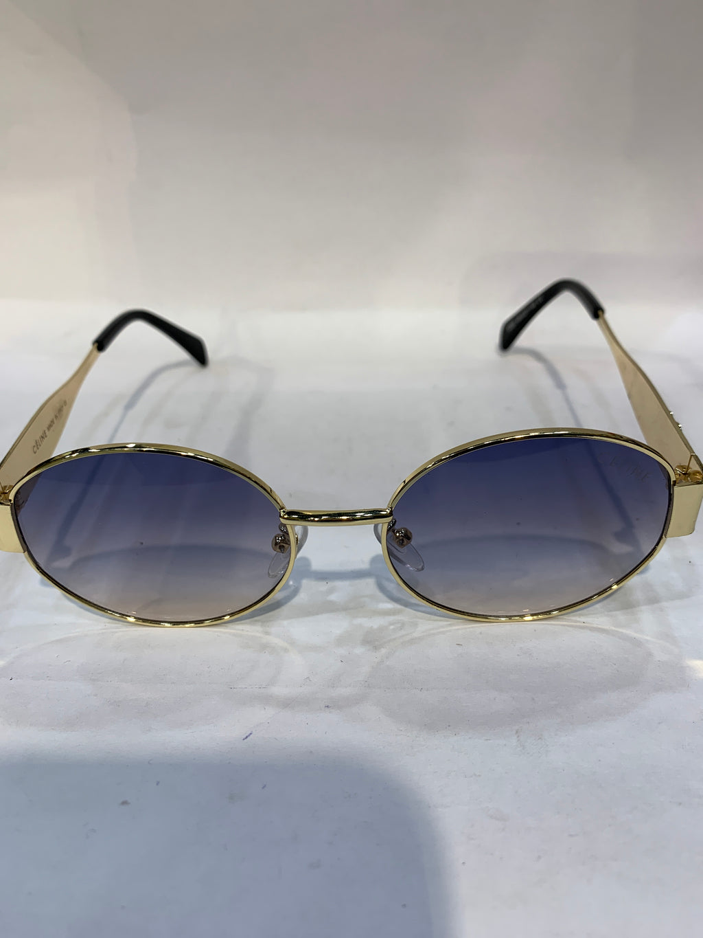 LEC Golden Frame Black Shade Unisex Sunglasss 2380 49 21 145