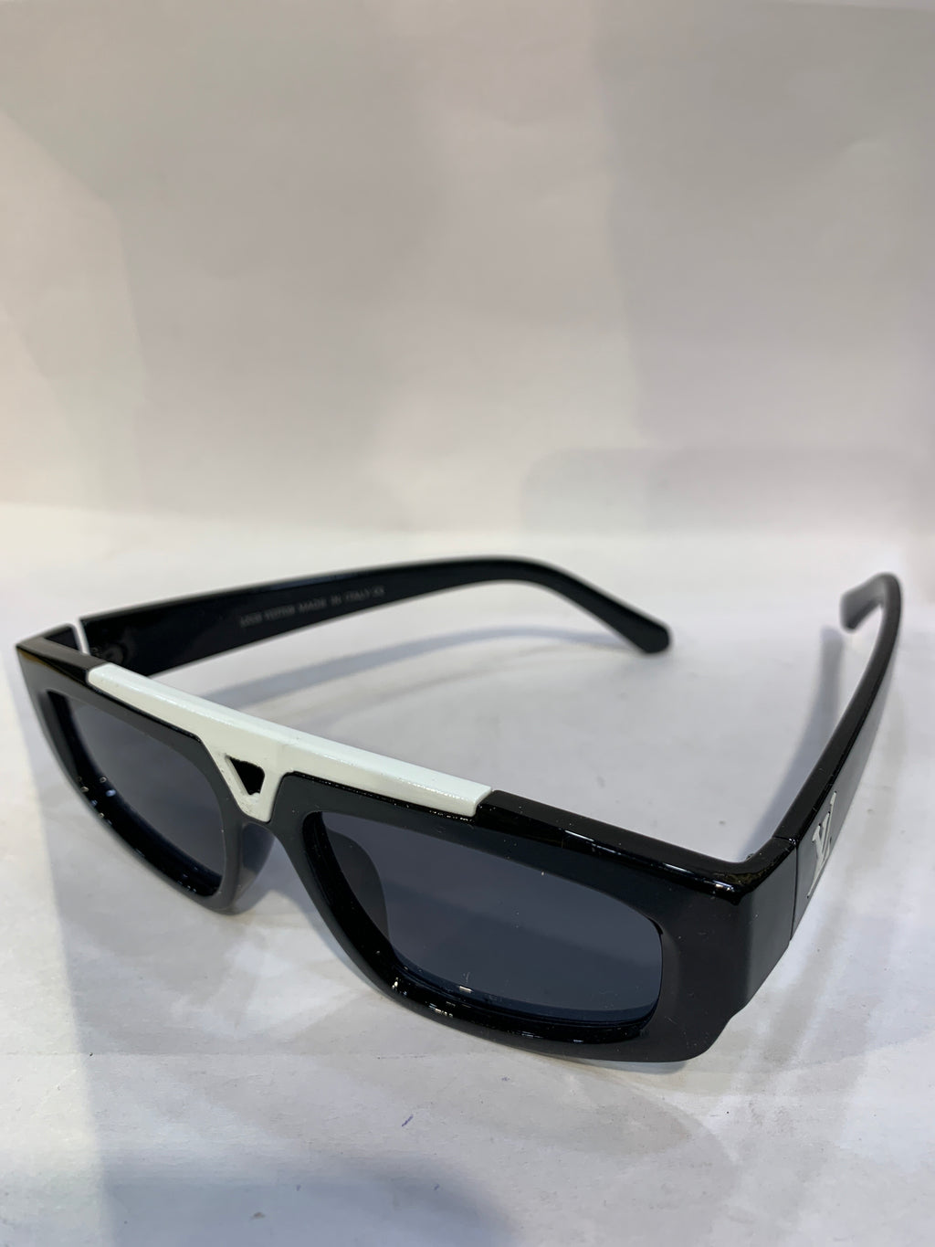 UOL Black White  Frame Black Shade Unisex Sunglasss 6155 55 18 145