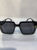 NEF Black Frame Black Shade Unisex Sunglasss SUN 014