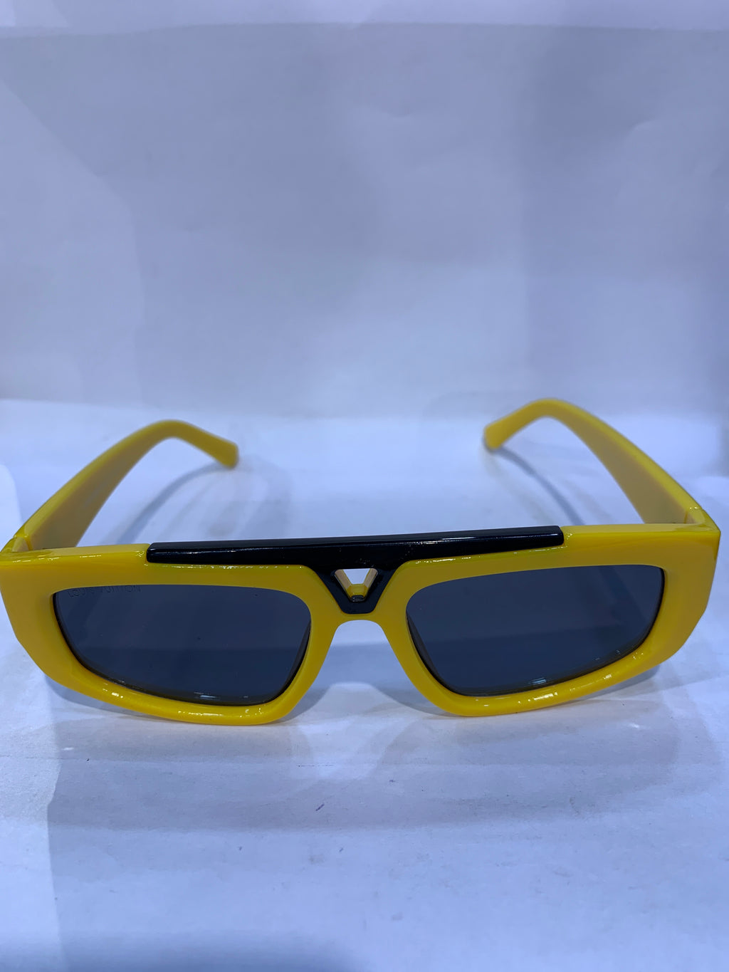 UOL Yellow Frame Black Shade Unisex Sunglasss 6155 55 18 145