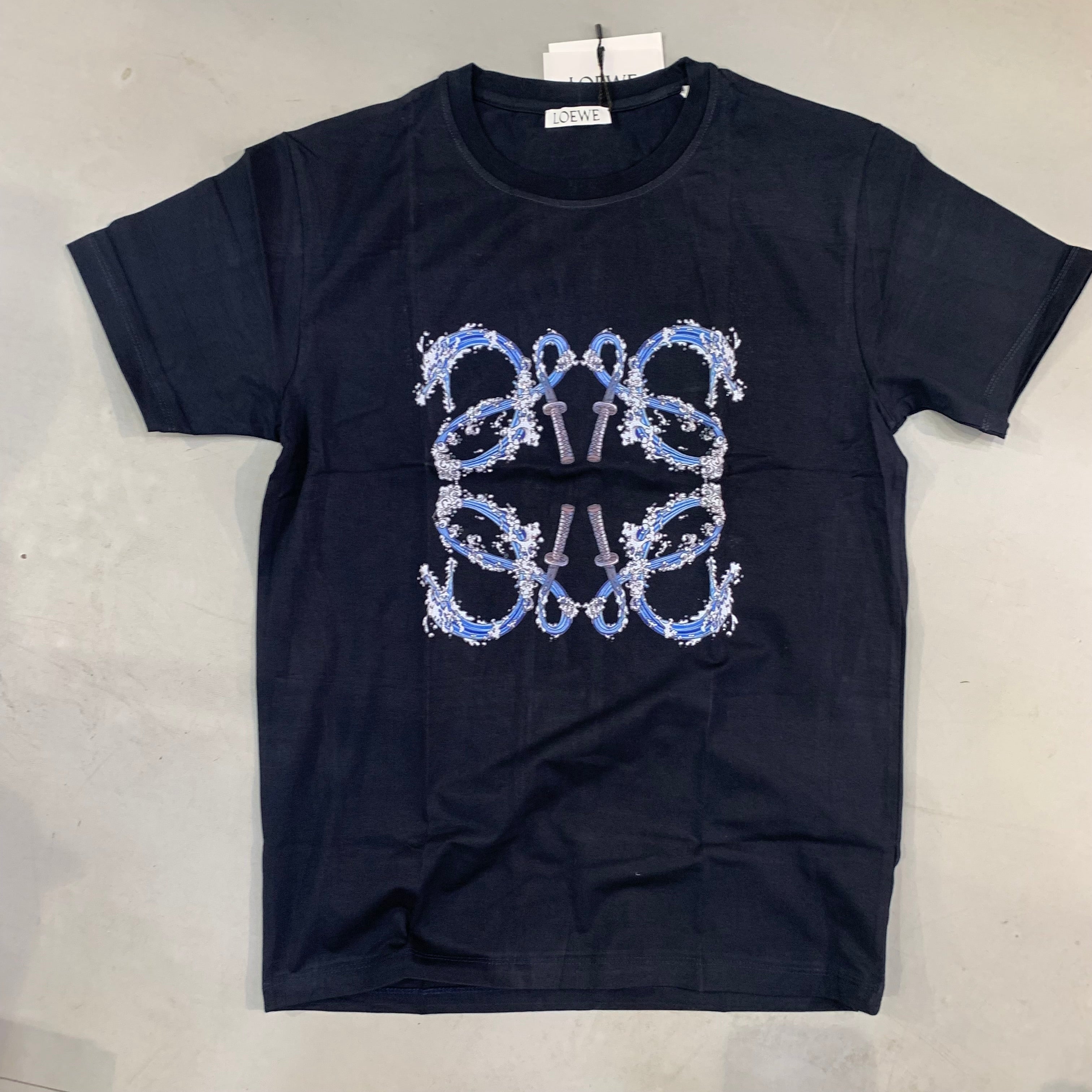 EOL LOE Nvay Blue Colour Logo Print Men’s Tshirt 017