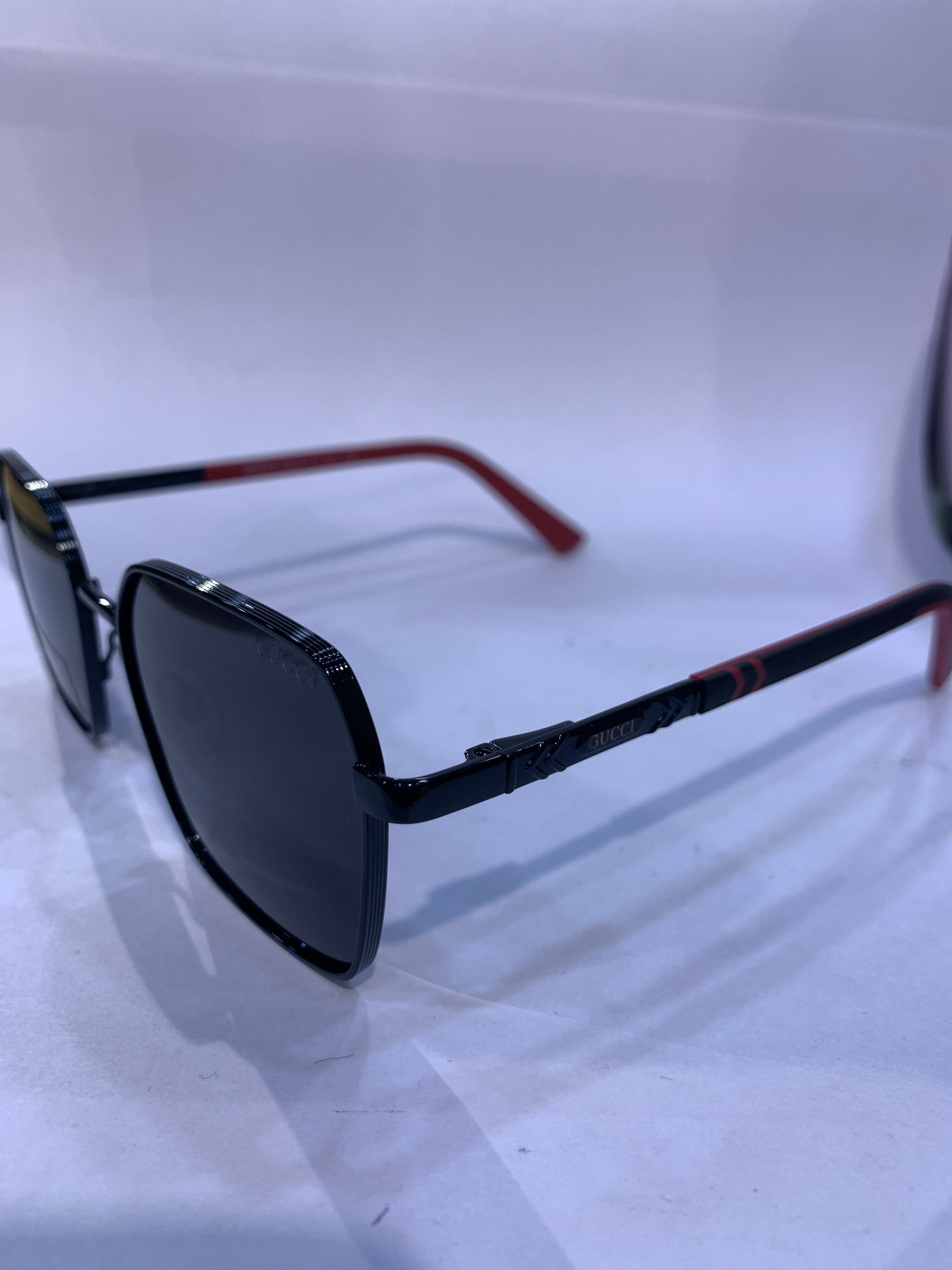 CUG Black Red Frame Black Shade Unisex Sunglasss CF58439 54 16 145
