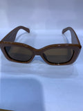 LEC Brown Frame Brown Shade Unisex Sunglasss 7802 53 18 140