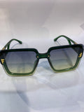 NEF Transparent Green Frame Green Shade Unisex Sunglasss SUN 004
