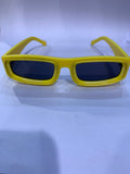 UOL Yellow Frame Black Shade Unisex Sunglasss 6190 54 22 145