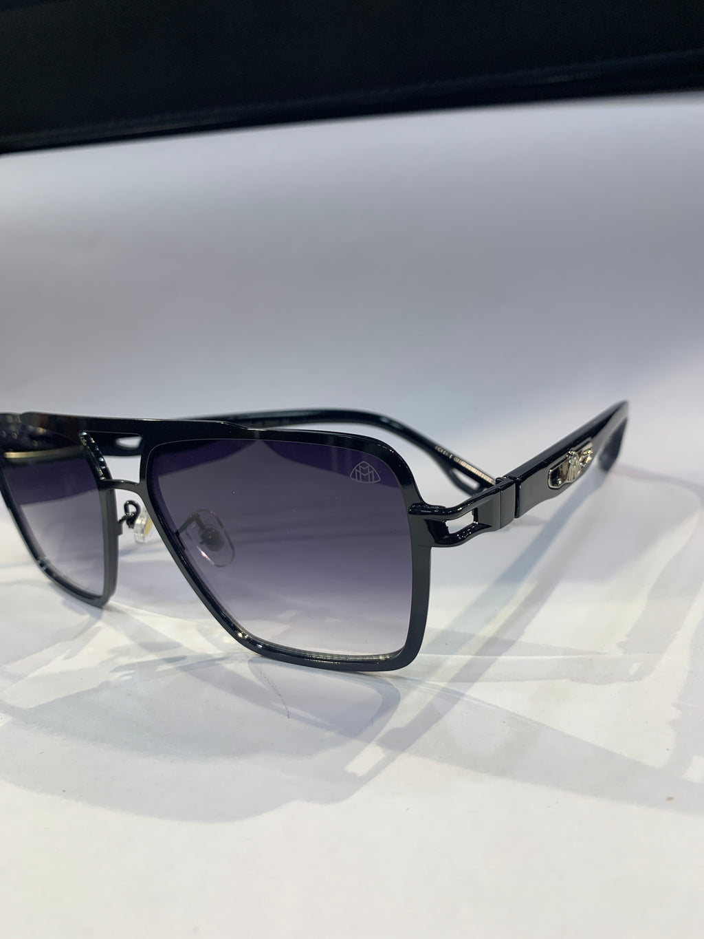 YAM Black Frame Black Shade Unisex Sunglasss 5G218 50 21 151