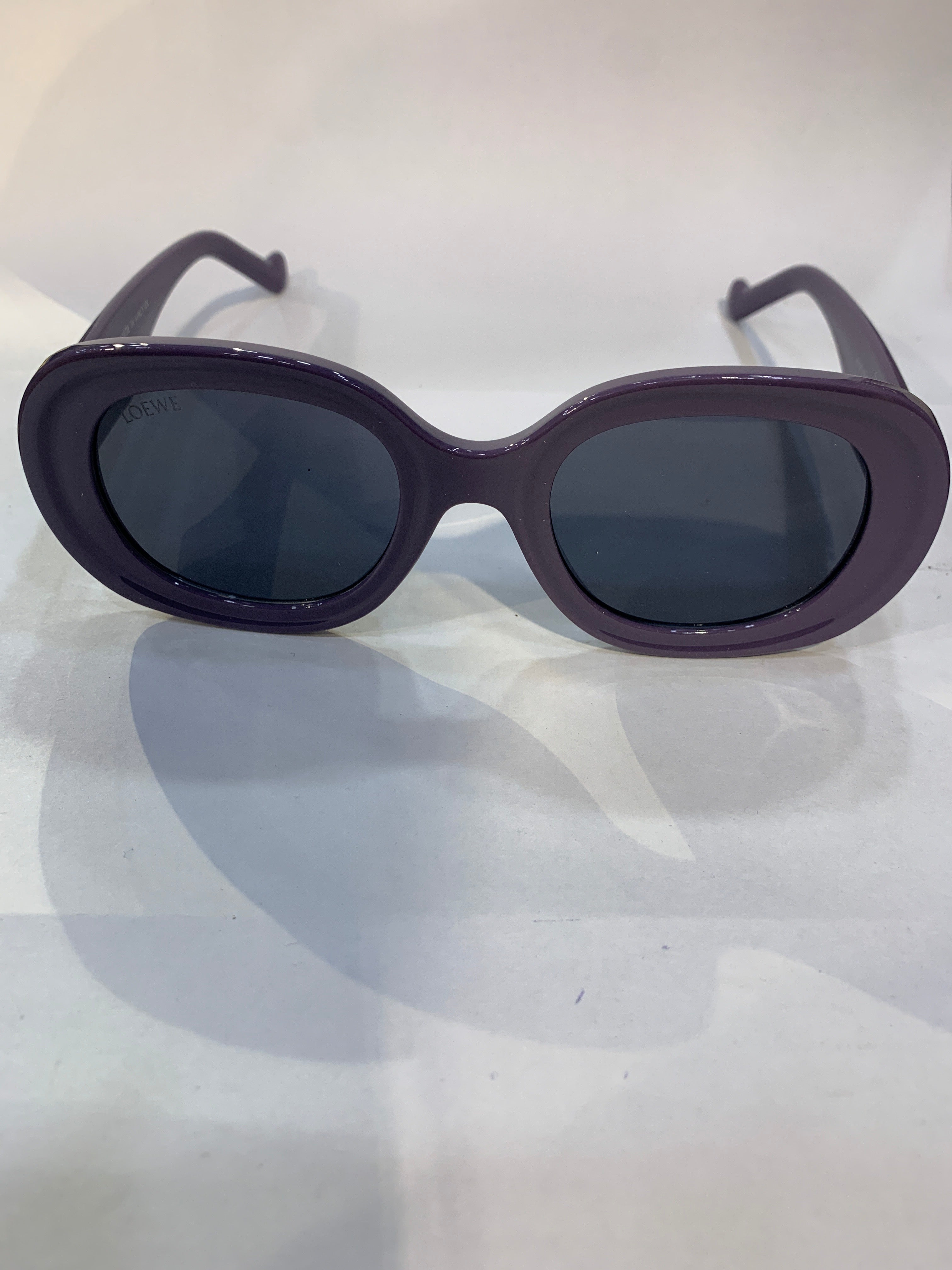 EOL Violet Frame Black Shade Unisex Sunglasss 6114 52 22 145