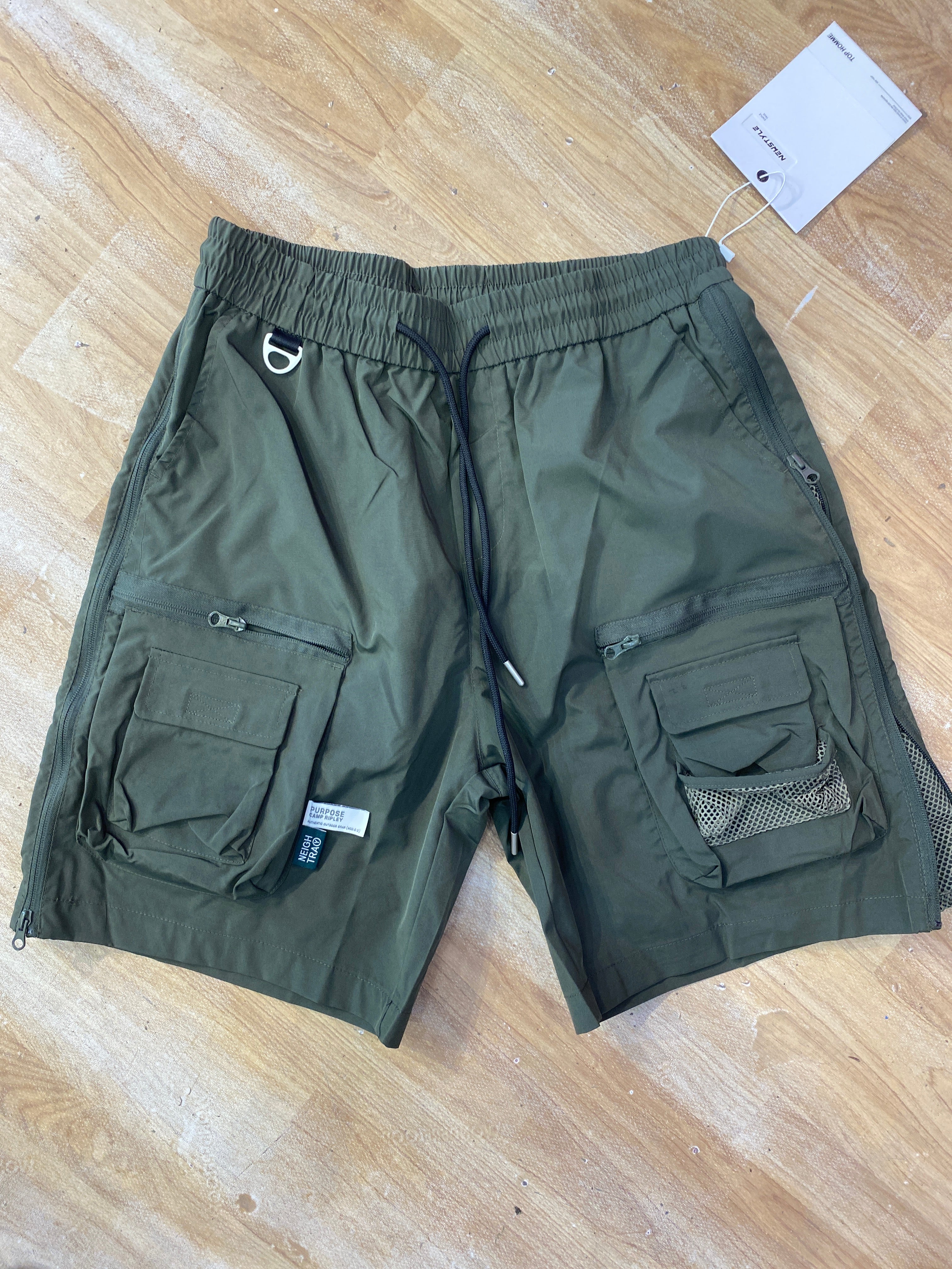 PURPOSE CAMP RIPLEY Green Colour Big Pocket Premium Quality Unisex Shorts M2501