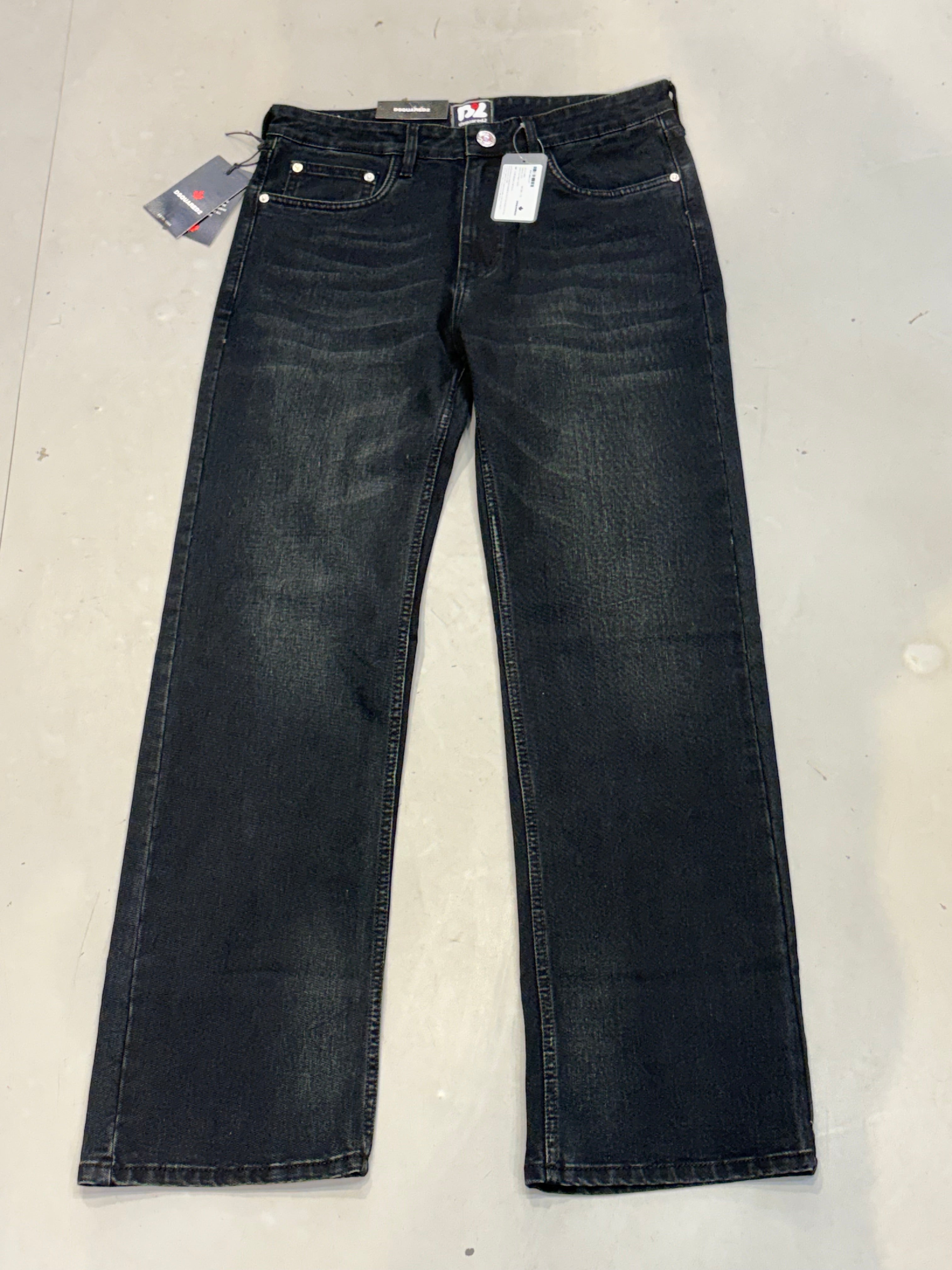 QSD DSQ Dark Grey With Greenish Shade Comfort Regular Fit Men’s Jeans 2509B