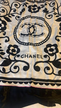 AHC CHA Flower Print Silk Fabric Premium Quality Imported Unisex Stole Scarf 990652