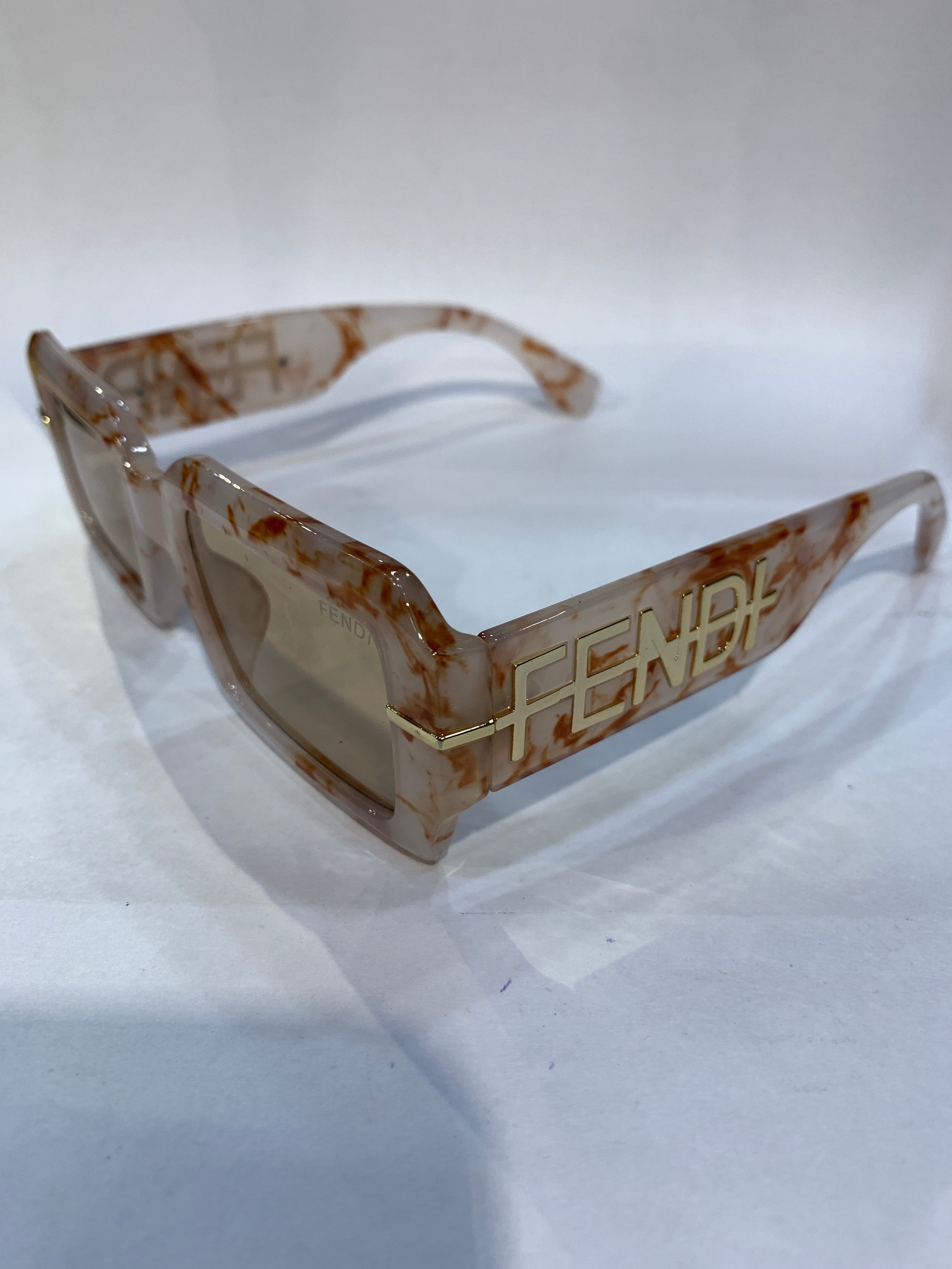 NEF Brown Transparent Frame Brown Trancy Shade Unisex Sunglasss SUN 002