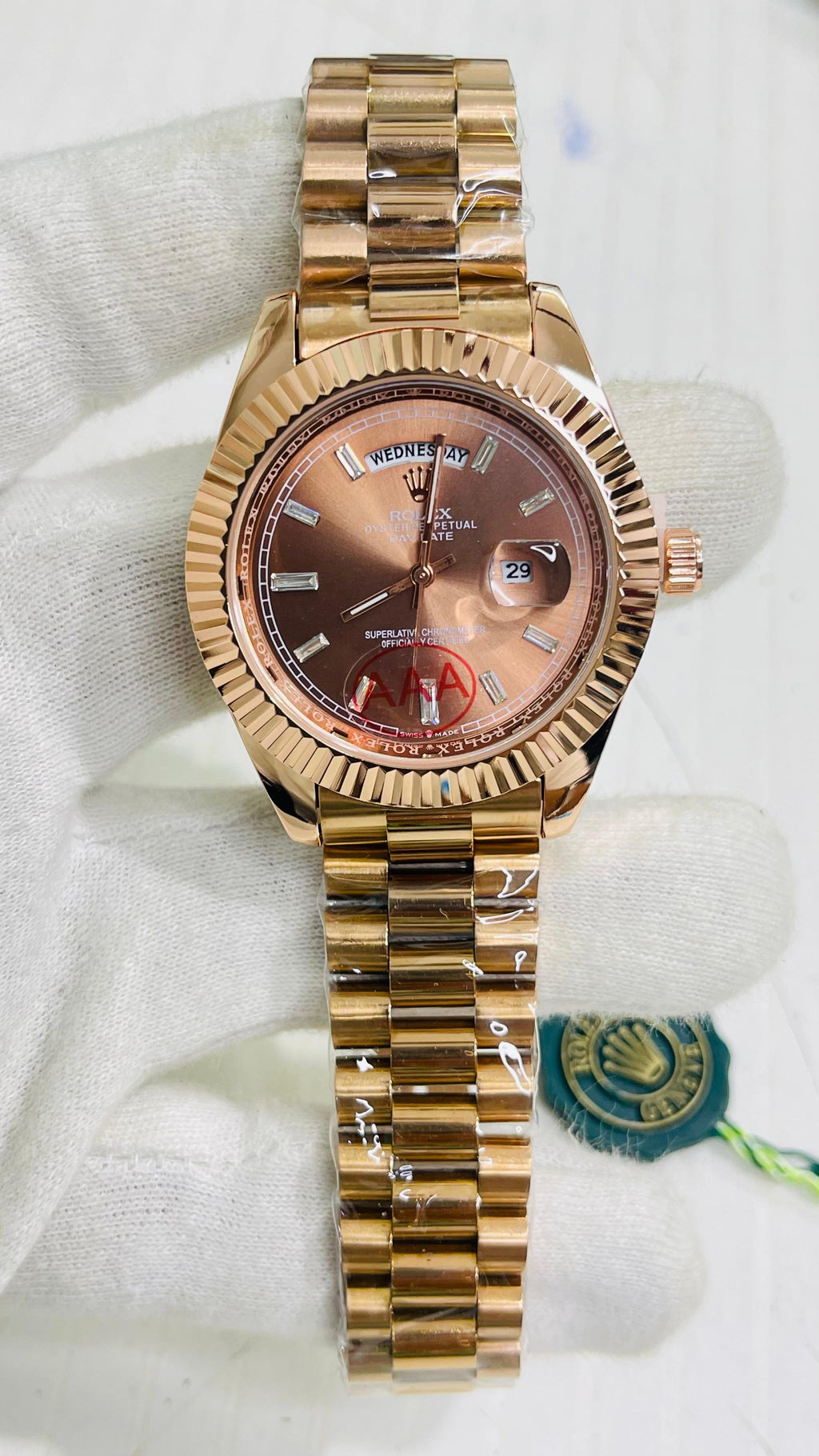 Lor Copper Chain Brown Dial Men's Watch 989547