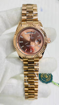 Lor Copper Chain Brown Dial Men's Watch 989547