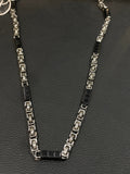 Silver Black  Neck Chain For Men 987322