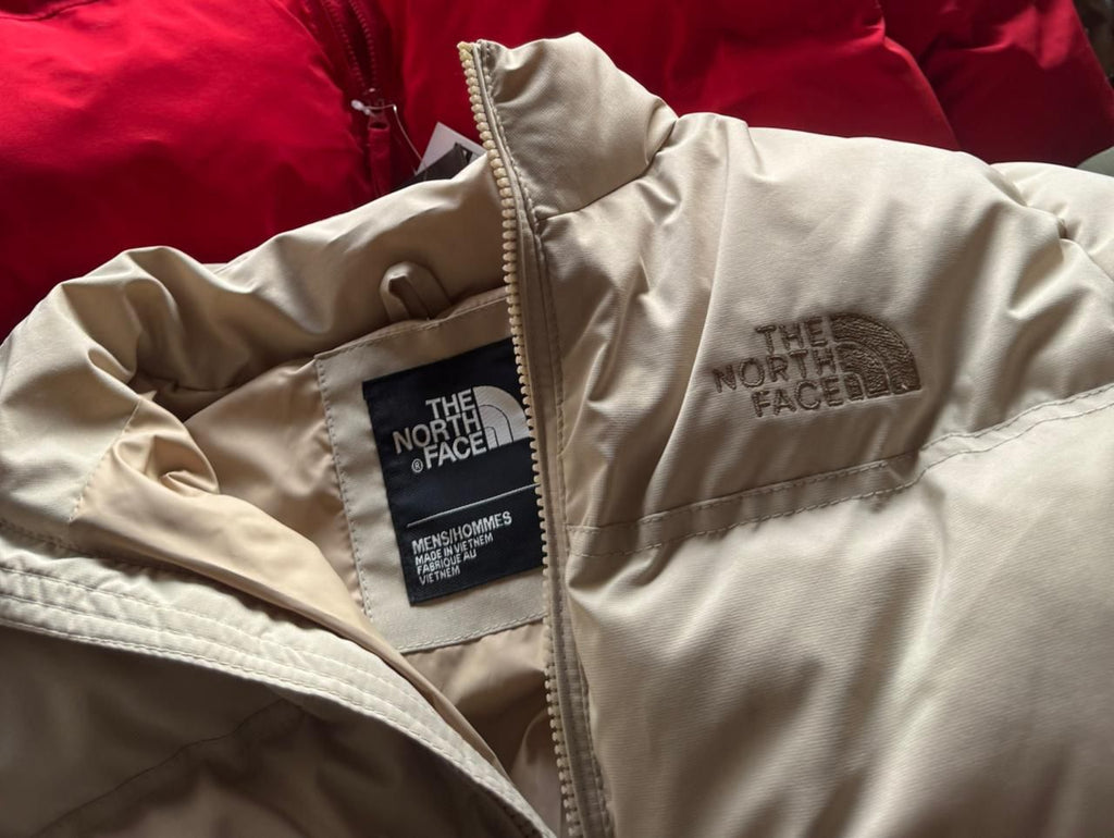 North Face Cream Colour Premium Quality Unisex Puffer Jacket 215321