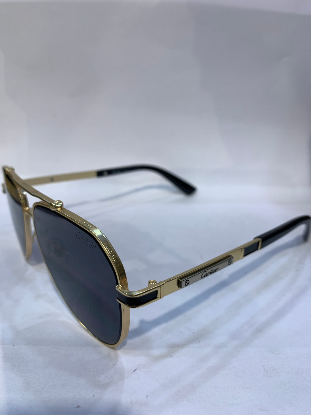 RAC Golden Black Frame Black Shade Unisex Sunglasss CF58473 60 14 145
