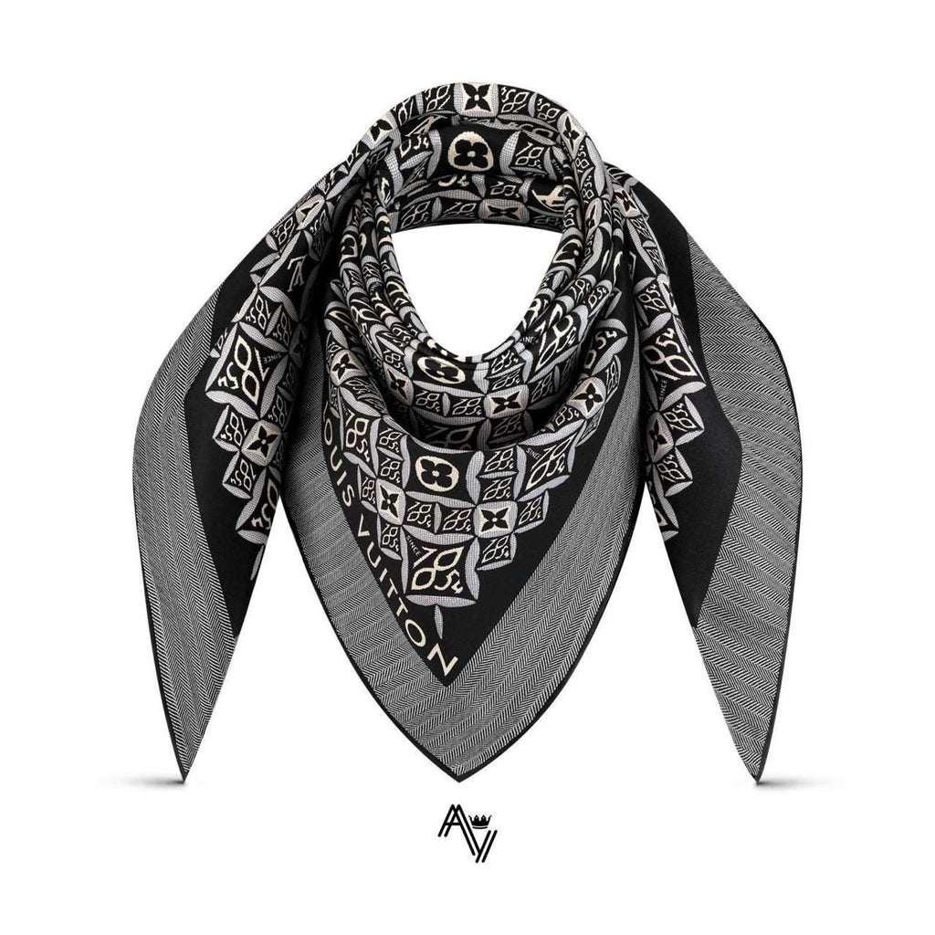 UOL LOU VL Print Silk Fabric Premium Quality Imported Unisex Stole Scarf 990651