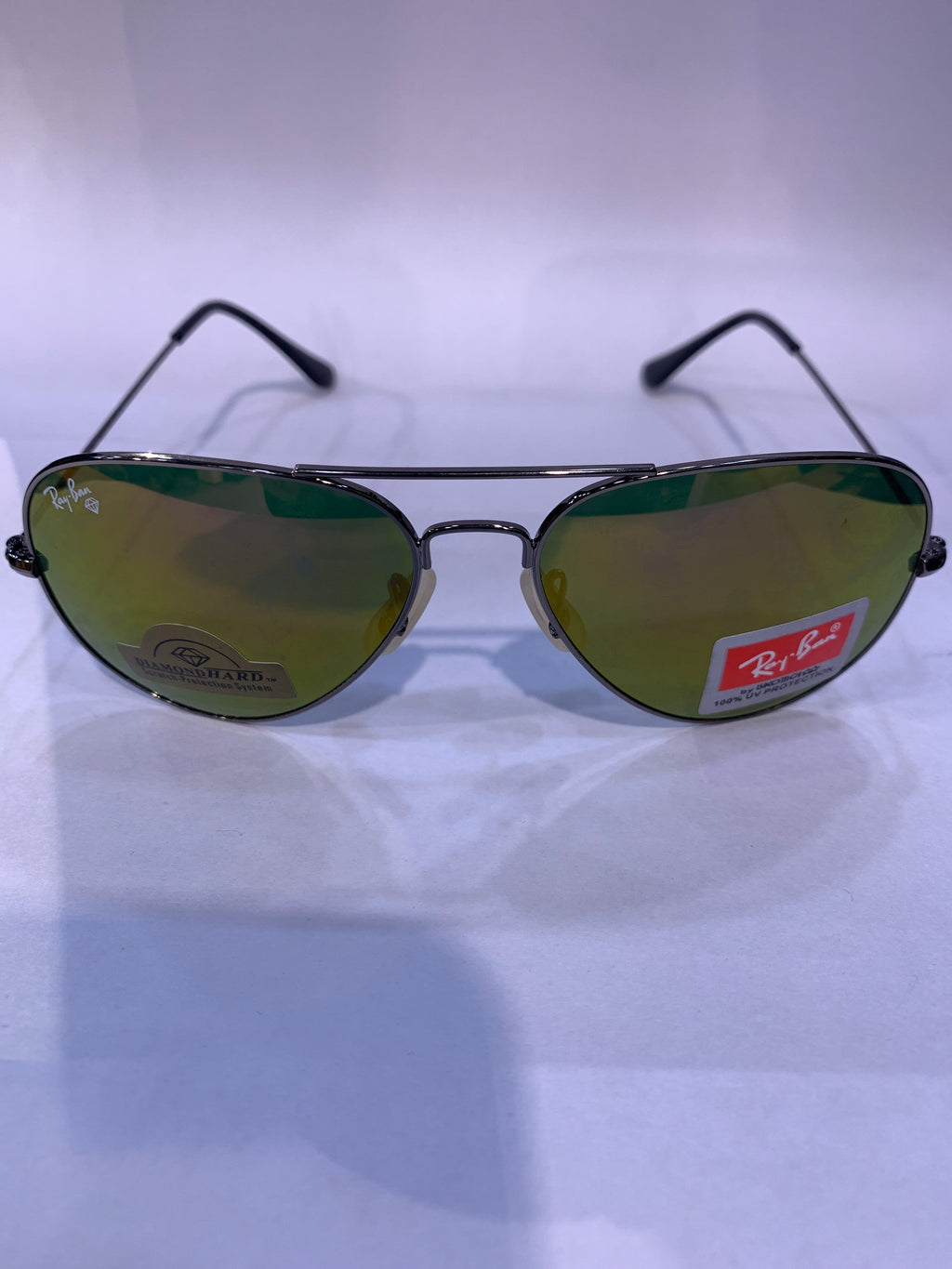 YAR Silver Frame Green Mercury Shade Unisex Sunglasss RB 3025 58 14