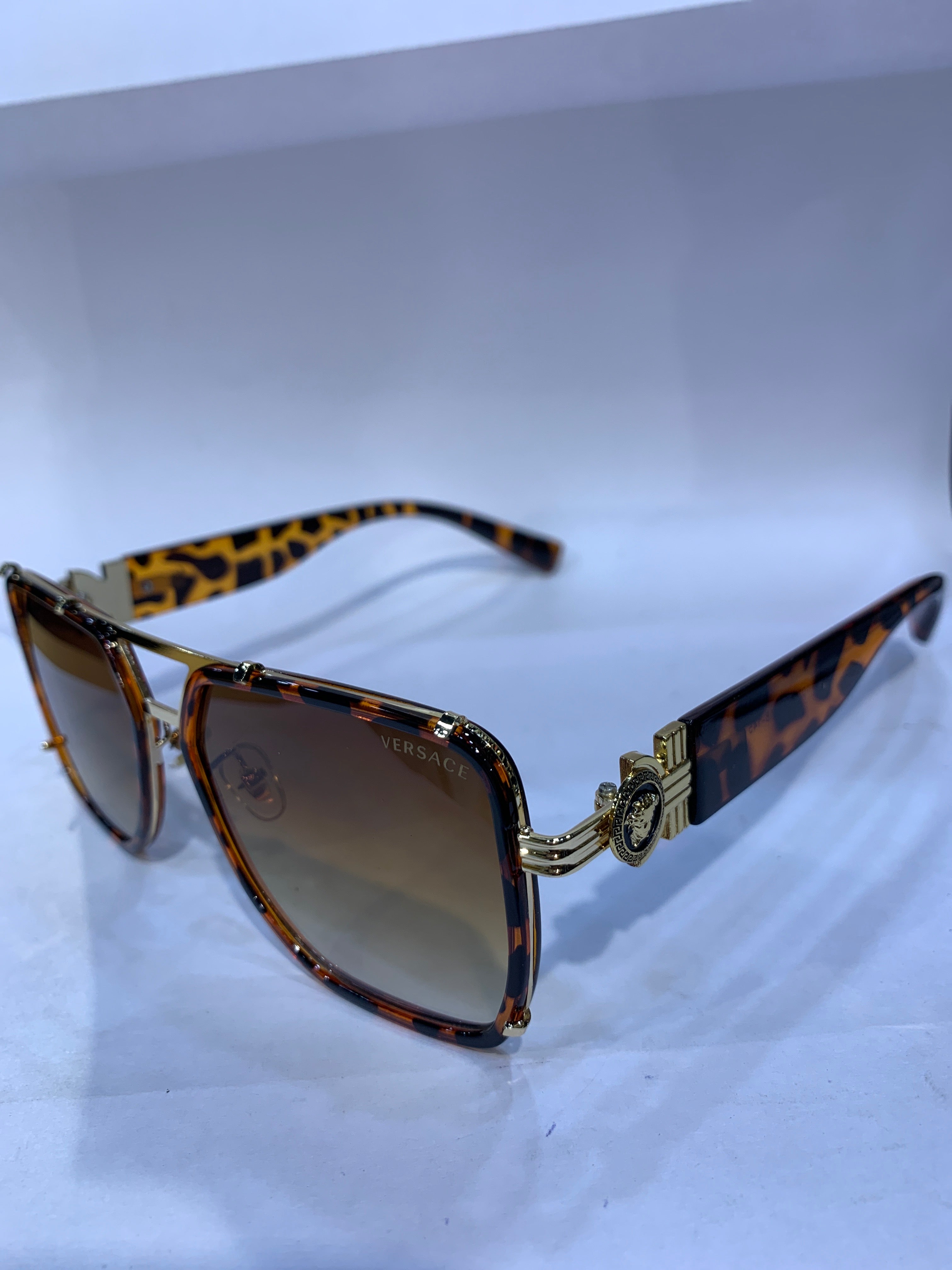 REV Leopard Frame  Brown Shade Unisex Sunglasss 10296  57 18 145