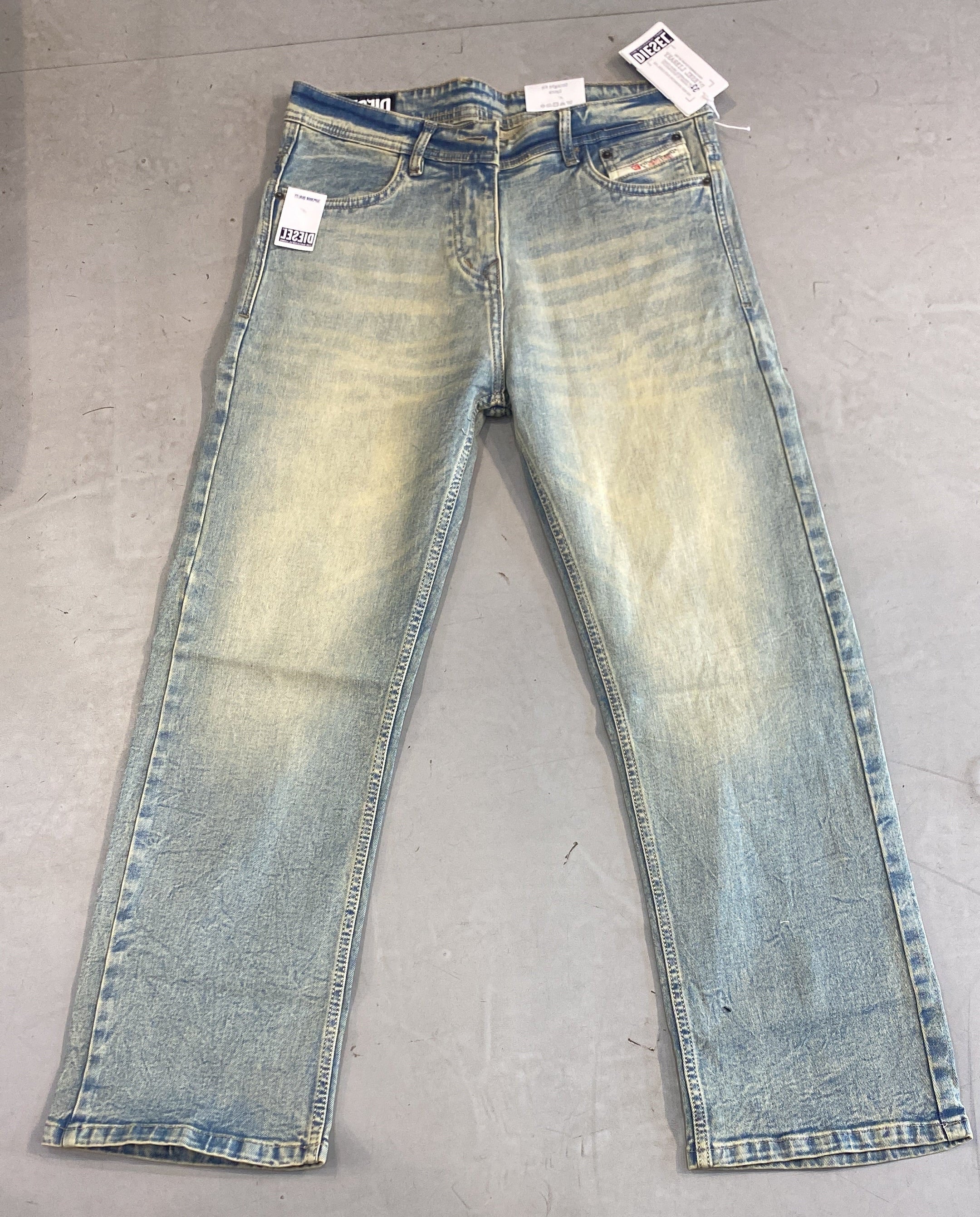 EID DIE Faded Greenish Grey Colour Premium Quality Straight Lose Fit Men’s Jeans 990364