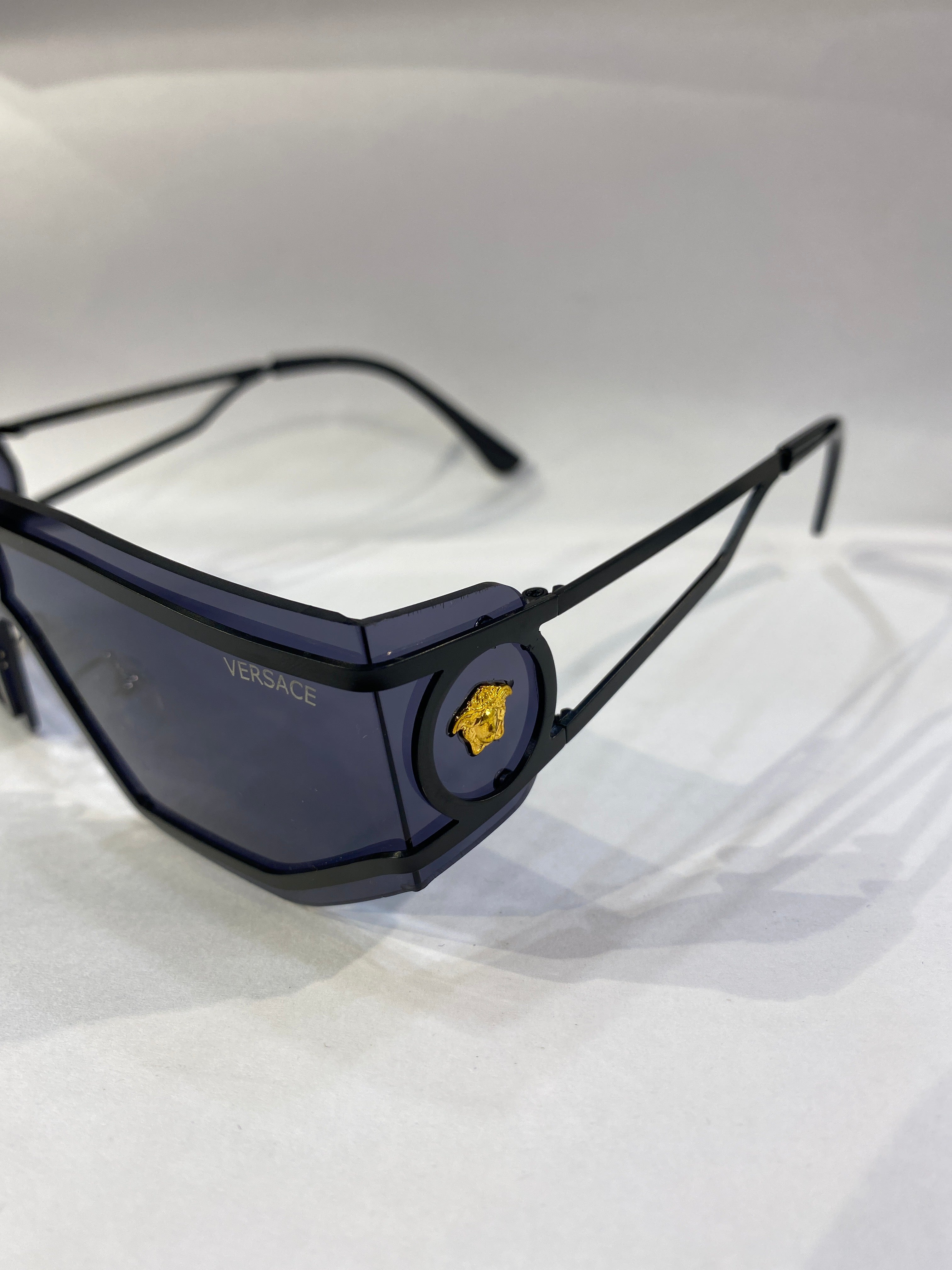 REV Black Frame Black Shade Unisex Sunglass LY-98427 52 16 142