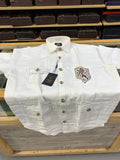 AQUARIUS Cream Colour Four Pocket Premium Quality Full Sleeve Men’s Hunter Shirt 2612