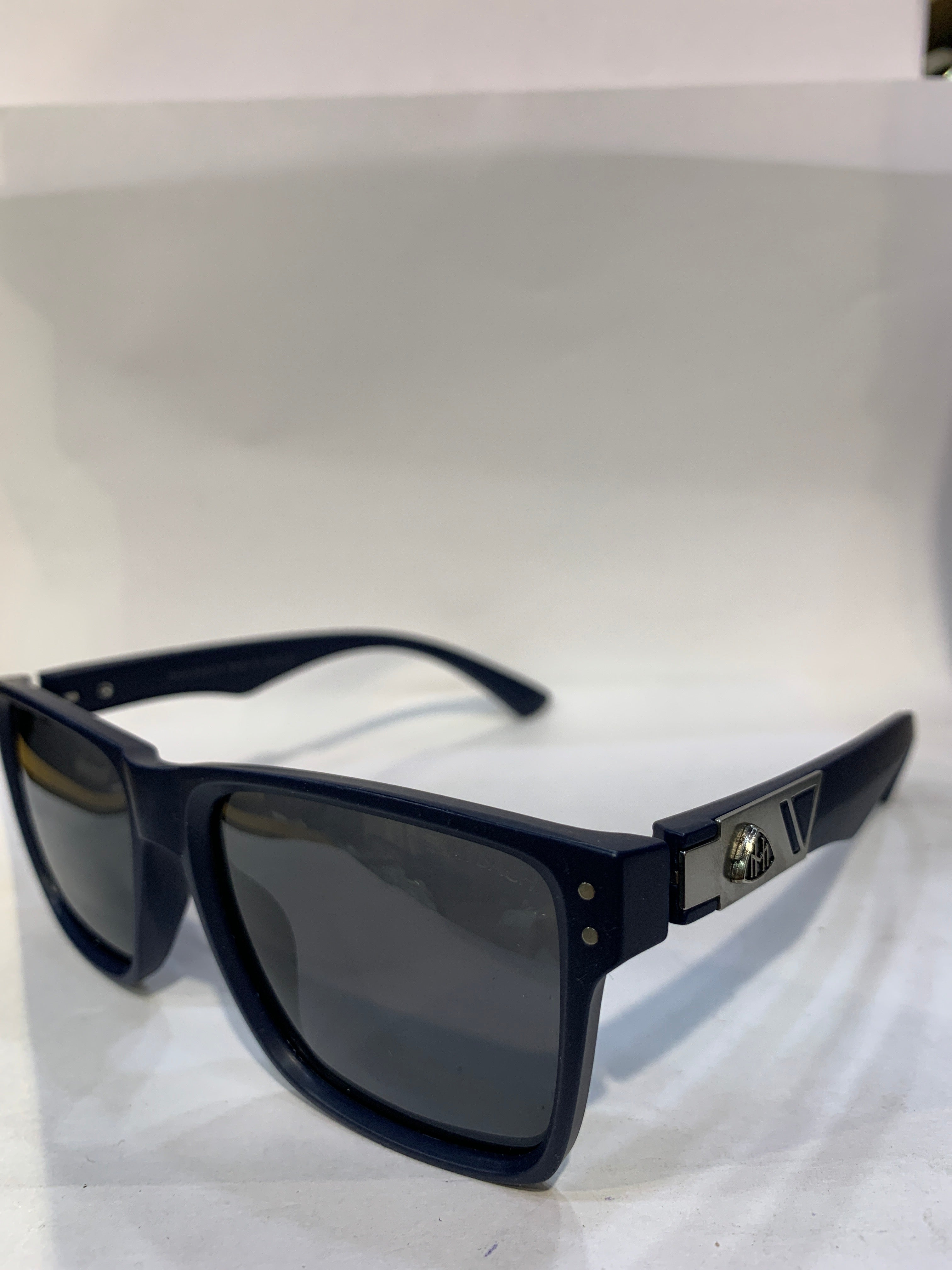 YAM Blue Frame Black Shade Unisex Sunglasss SUN 017
