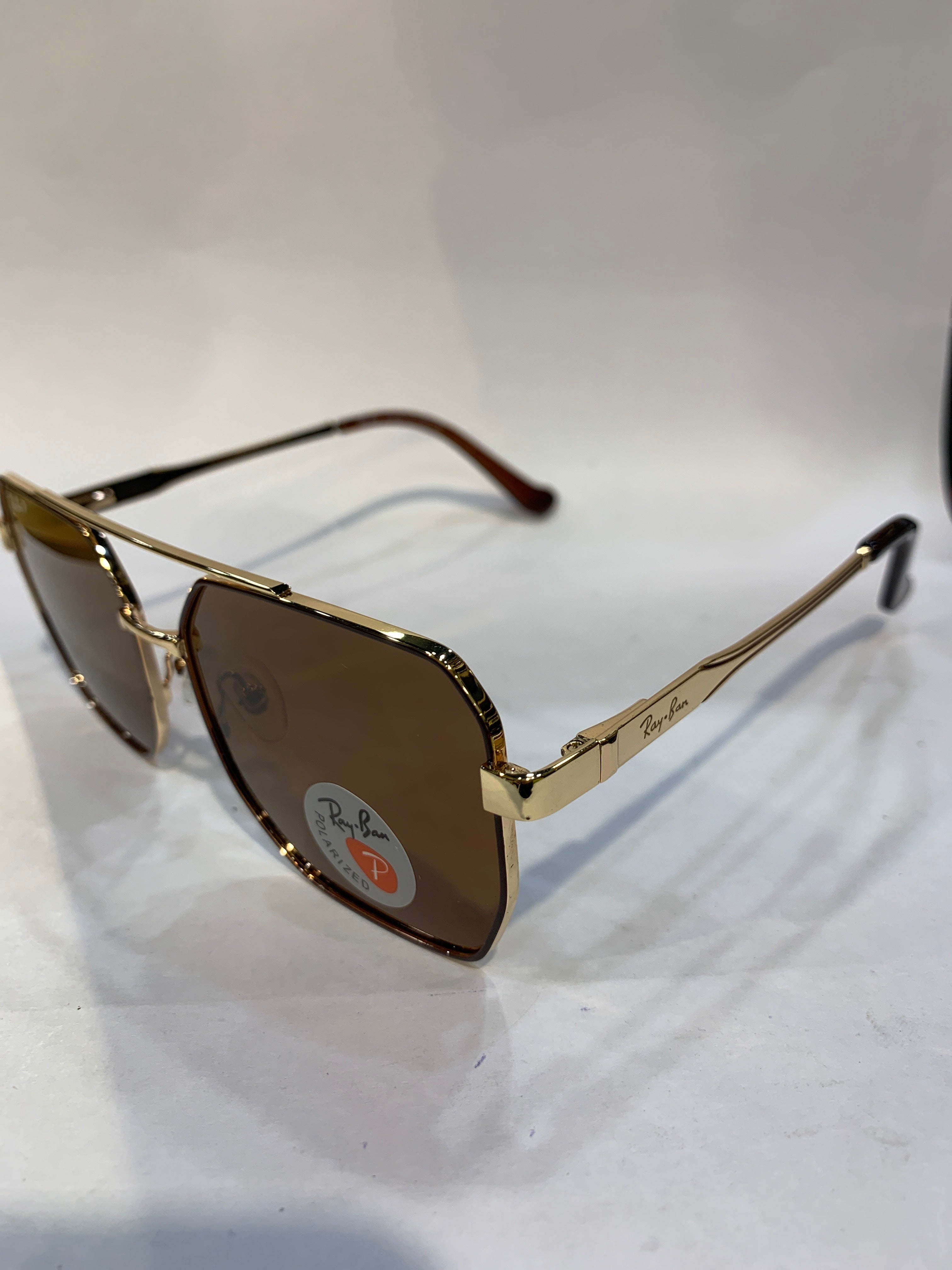YAR Golden Frame  Brown Shade Unisex Sunglasss 58421 58 16 145