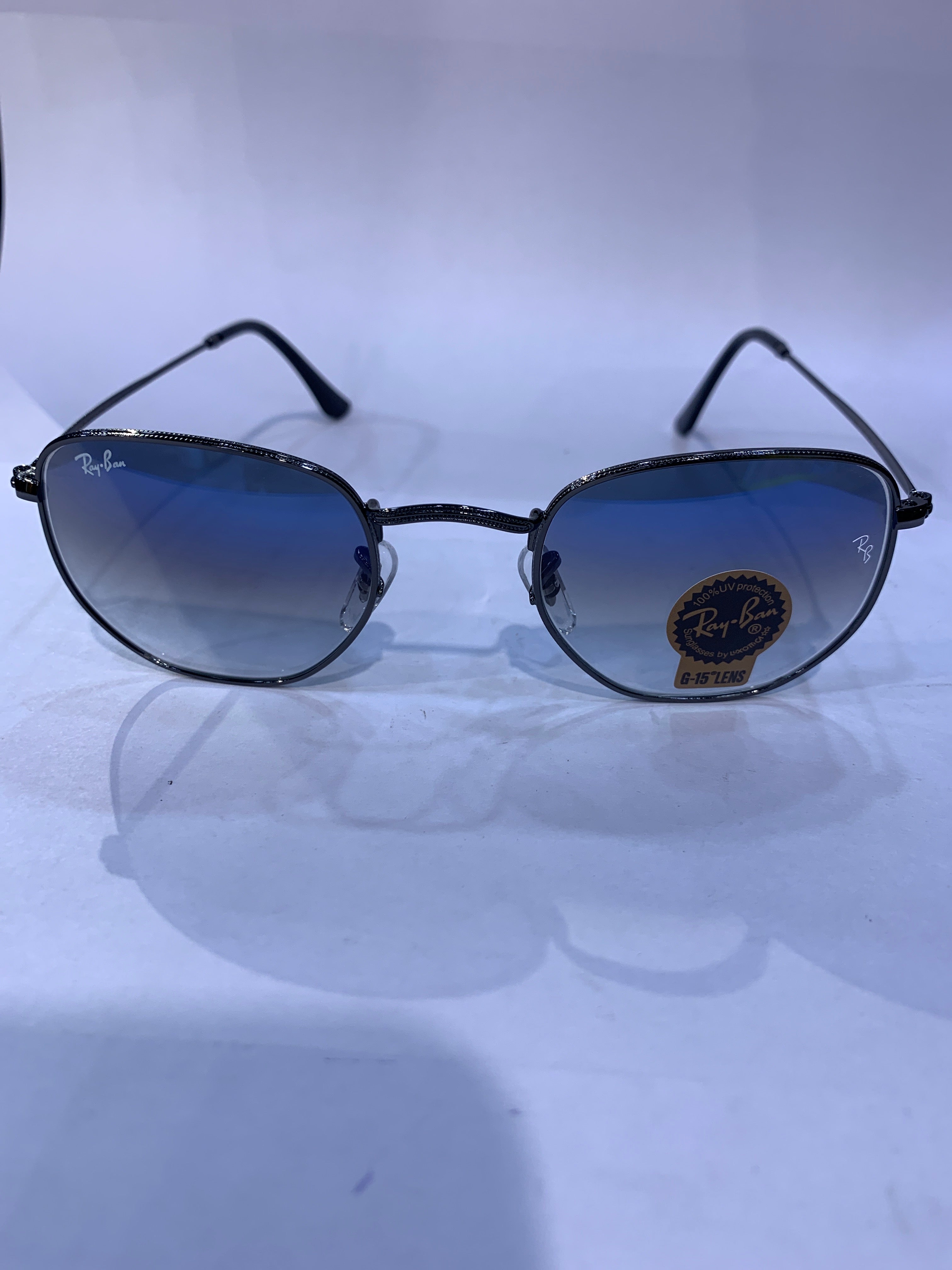 YAR Black Frame Trancy Bluish Shade Unisex Sunglasss RB 3548 62 16 125