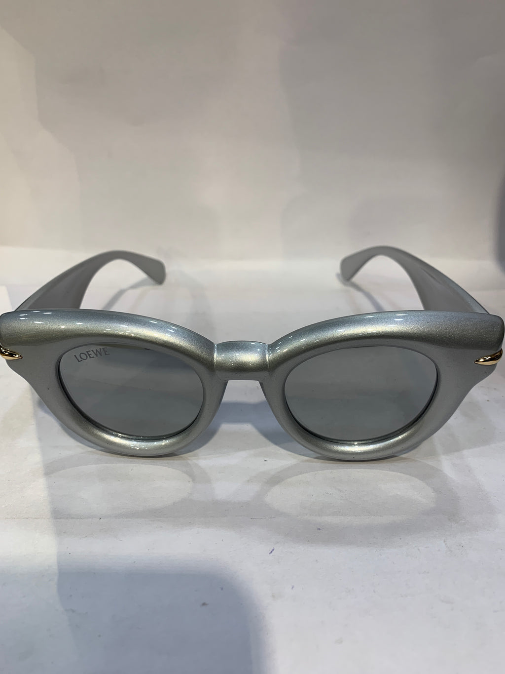 EOL Silver Frame Black  Shade Unisex Sunglasss 6232 52 18 140