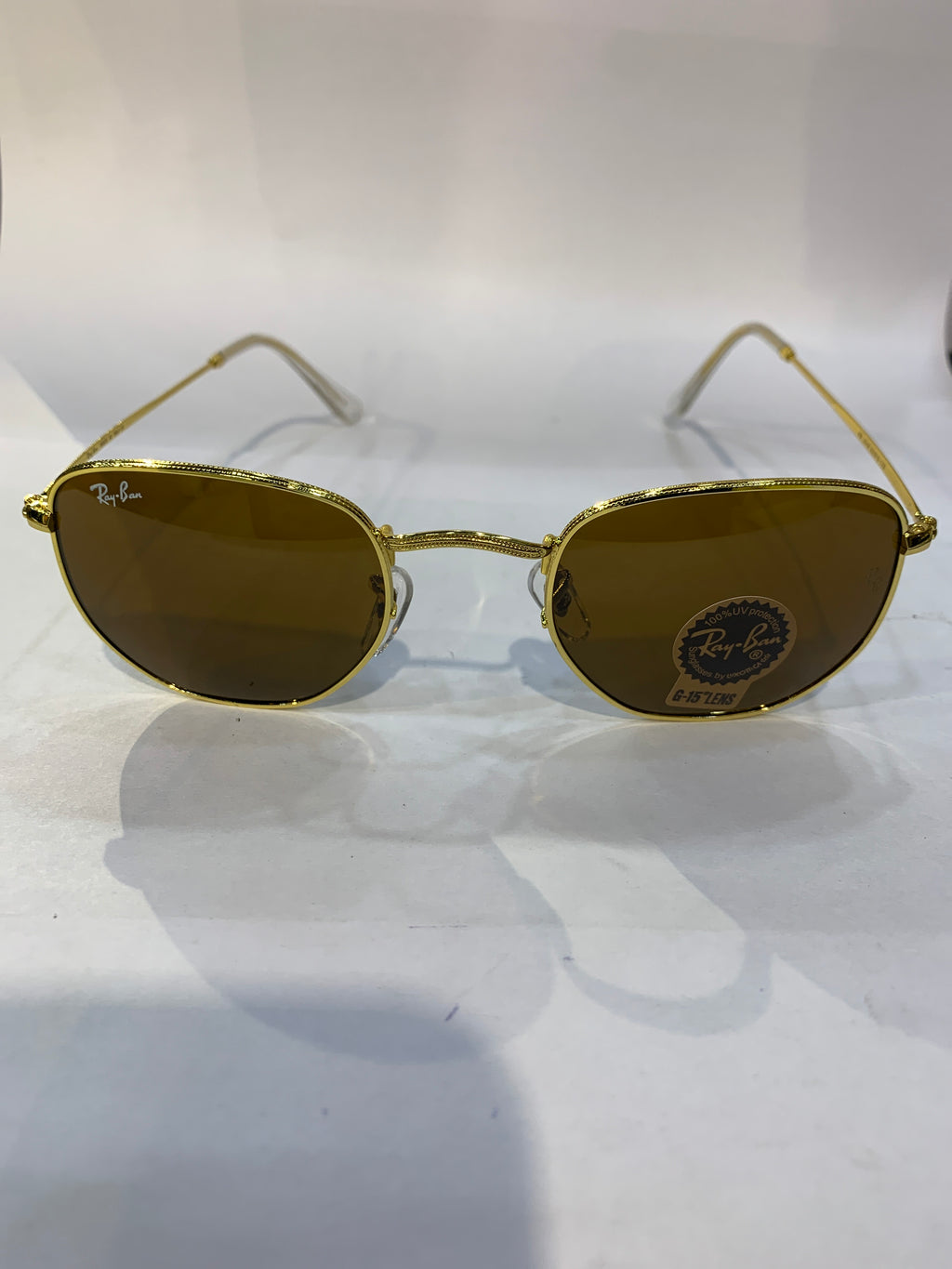 YAR Golden Frame Brown Shade Unisex Sunglasss RB 3548 62 16 125
