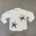 G.N TIRMEL White Colour Imported Oversized Unisex Shirt 2637