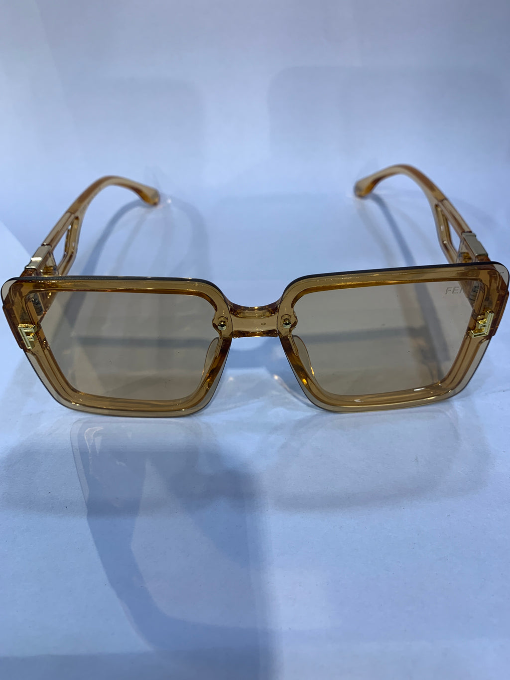NEF Orange Transparent Frame Orange Trancy Shade Unisex Sunglasss SUN 026