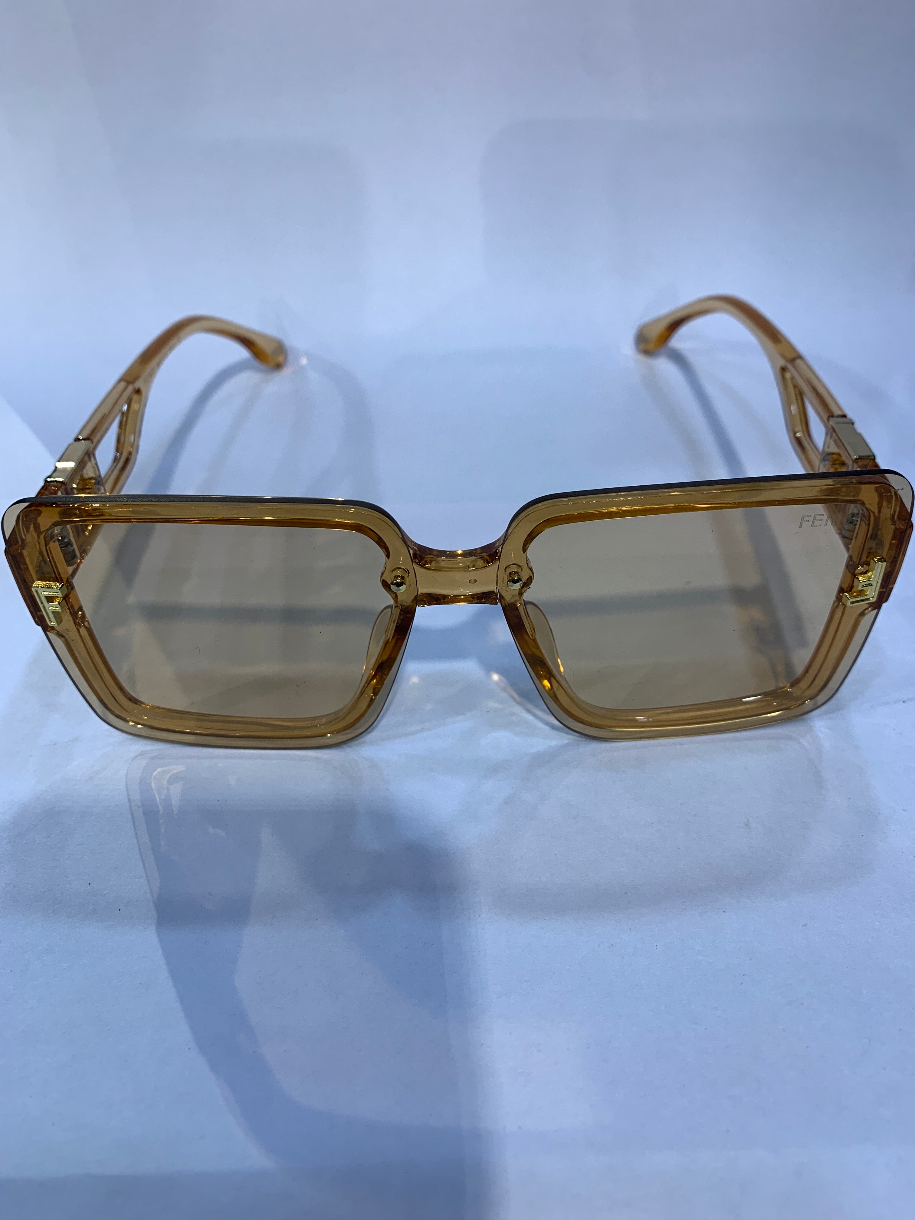 NEF Orange Transparent Frame Orange Trancy Shade Unisex Sunglasss SUN 026