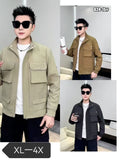 MIN MIN Black Colour Premium Quality Oversized Men’s Jacket G2415